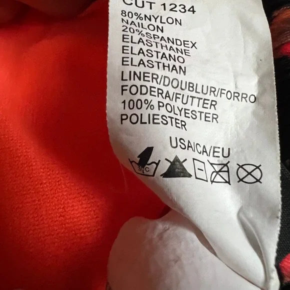 HURLEY Multicolor Print Swim Bikini Top, Size M - Picture 6 of 6